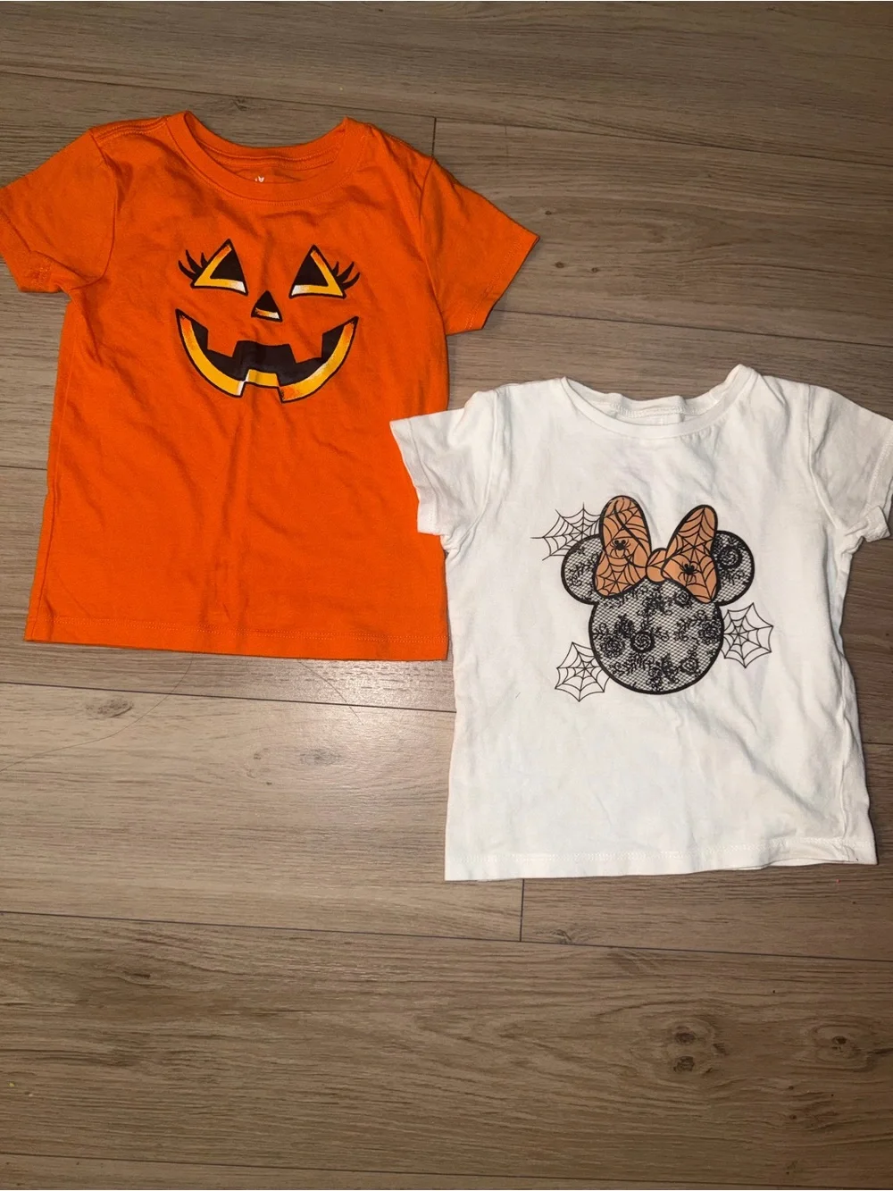 Fall season Disney Halloween toddler girl Tee shirt set